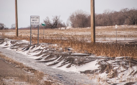 Roadside snirt has already been seen throughout the prairie this winter ... and it's still December.