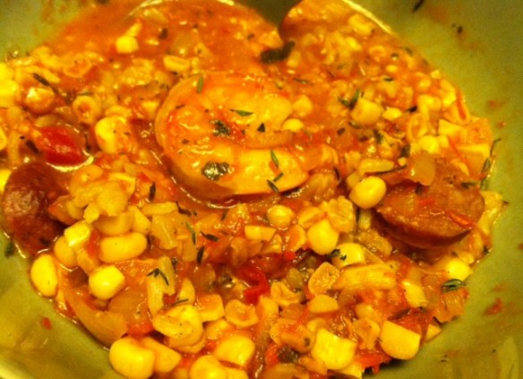 In the bowl! Bon appetit! 