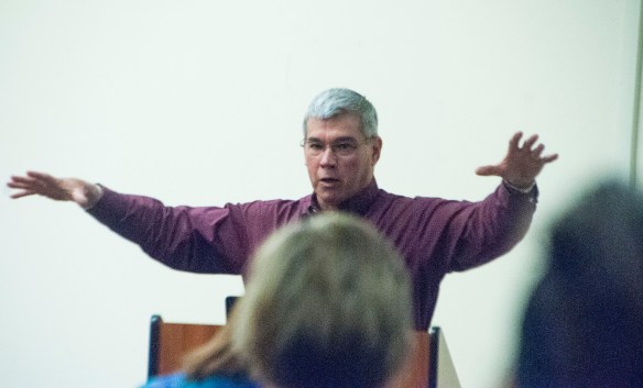 Jerry Hatfield, director of the USDA/ARS National Laboratory for Agriculture and the Environment, discussed the changing seasonality and intensities of precipitation, and suggested the time might be right for new cropping mixtures.